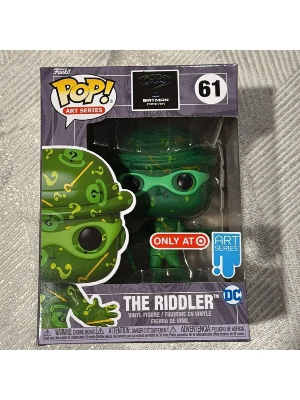 Funko Pop Art Series The Riddler Black Green Vinyl Figure